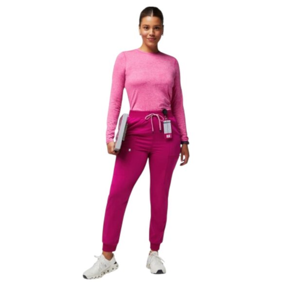 Fabletics Pants - Fabletics On-Call Large Medical Doctor Nurse Scrub Joggers in Pink Hibiscus